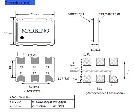 NADD 75 7050 LVDS OSC