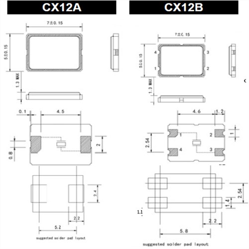 Cardinal晶振,贴片晶振,CX12A晶振