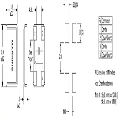 ILCX07-HB3F18-27.000MHz,5032mm,27MHz,ILSI轻薄型晶振