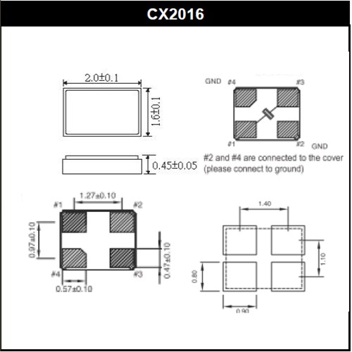 Cardinal晶振,贴片晶振,CX2016晶振,进口谐振器