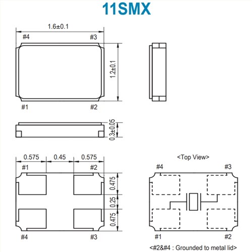 11M480-7,11SMX小尺寸晶振,6G电信晶振,日本SMI晶体