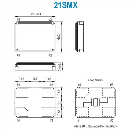 21SMX,21M400-8,2016mm,SMI品牌,40MHz,石英晶体