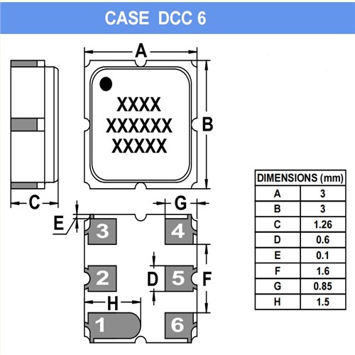 A141-1400M1,3x3mm,1400MHz,AEK安克晶振,SAW滤波器